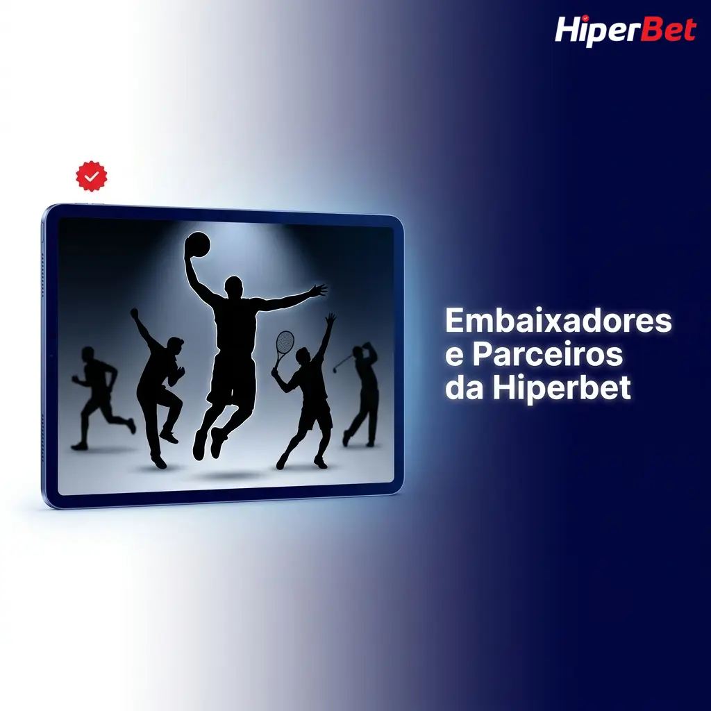 Embaixadores e parceiros da Hiperbet no Brasil, com foco em futebol e influenciadores digitais de apostas.