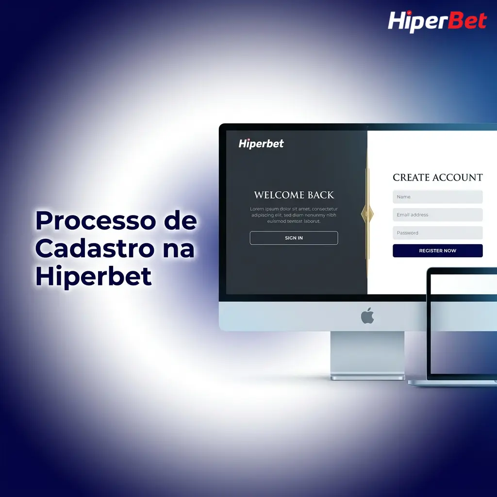 Passo a passo do processo de cadastro na Hiperbet com formulário, dados pessoais e primeiro depósito via Pix.